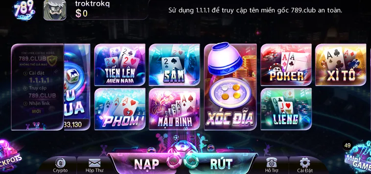 Game bài 789Club sảnh game bài đẳng cấp thế giới.