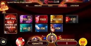Khám Phá Thế Giới GAME BÀI MANCLUB Với Trải Nghiệm Đổi Thưởng Đỉnh Cao