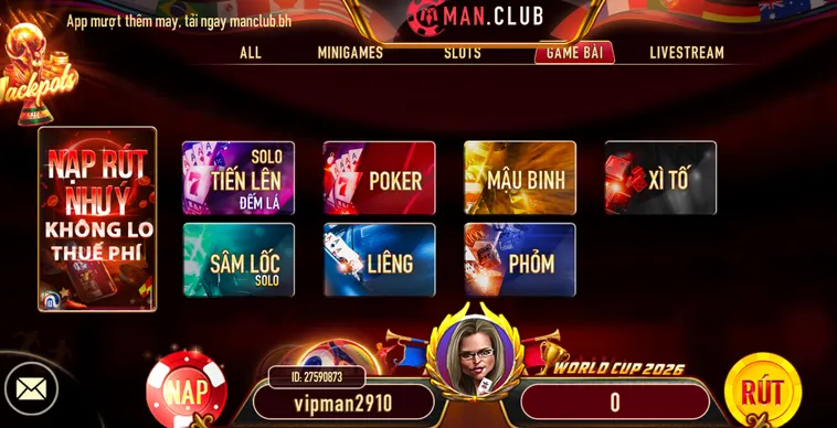 Khám Phá Thế Giới GAME BÀI MANCLUB Với Trải Nghiệm Đổi Thưởng Đỉnh Cao