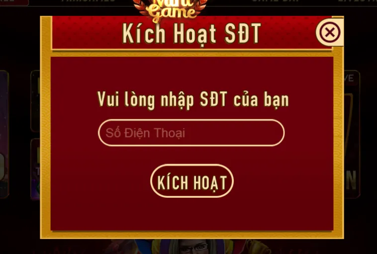 Kích hoạt số điện thoại bảo mật an toàn - khôi phục tài khoản.